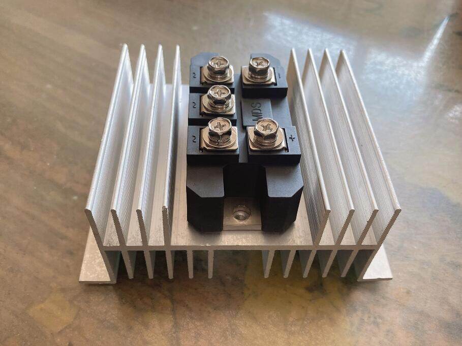 Mds150a 3-phase diode bridge rectifier 150a amp 1600v bridge rectifier with heat sink 125mm x 90mm x 50mm