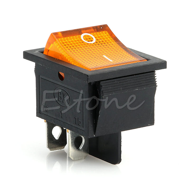 KCD4 Boat Rocker Switch On/Off 2 Position SPST Toggle Switch 4 Pin Snap-in Switches Waterproof Easy to install