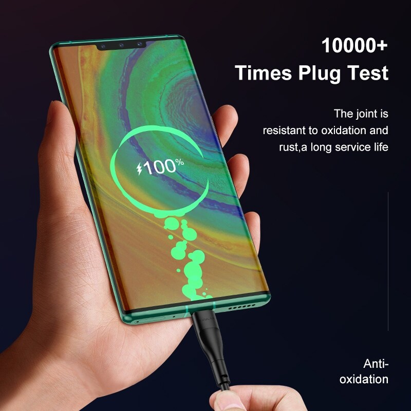 [ELEGANT] KUULAA Type USB C Cable For iPhone Charging Micro USB Fast Charging Cable Wire For iPhone 12 X Xiaomi Samsung Huawei Data Cord