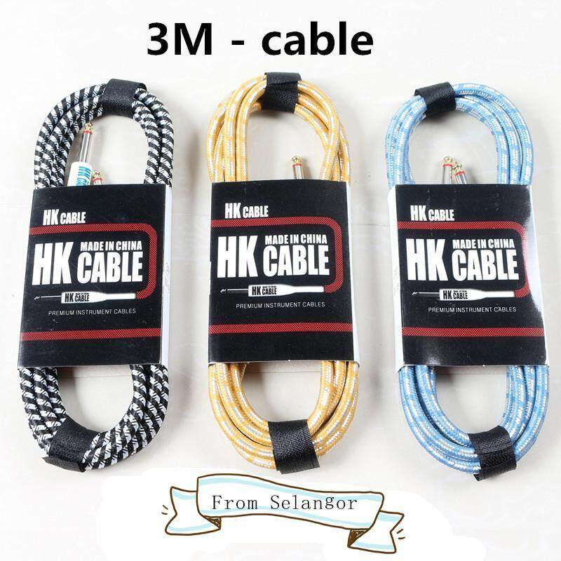 Electric Guitar Cable Wire Cord 3M/5M/10M No Noise Shielded Bass Cable For Guitar Amplifier Accessories Musical Instruments Malaysia