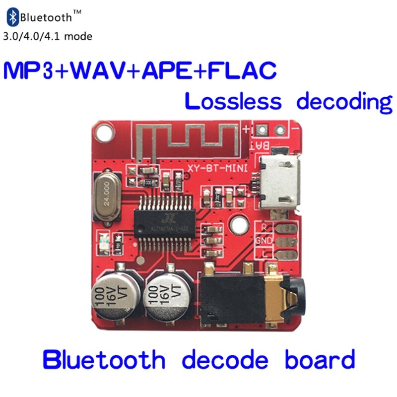 3.7-5V MP3 Bluetooth Lossless Decoder Board Car Stero Speaker Amplifier Module