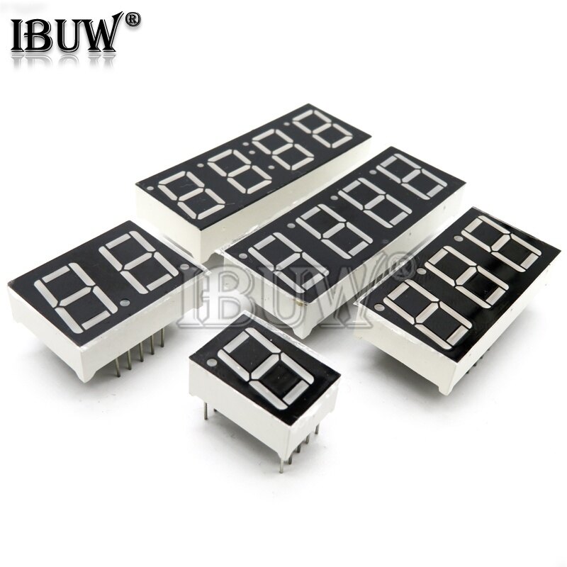 5pcs 0.56 inch digital tube segment common anode common cathode as red 1 2 3 4 bit time digital tube 12 needles red led display
