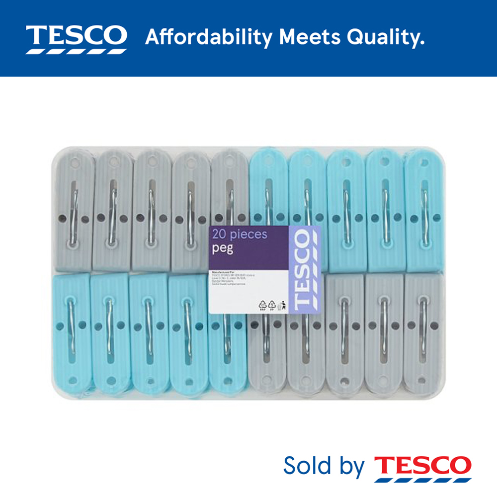 Tesco 20s Cloth Pegs M 7787 Buy Sell Online Clothes Hangers Pegs With Cheap Price Lazada