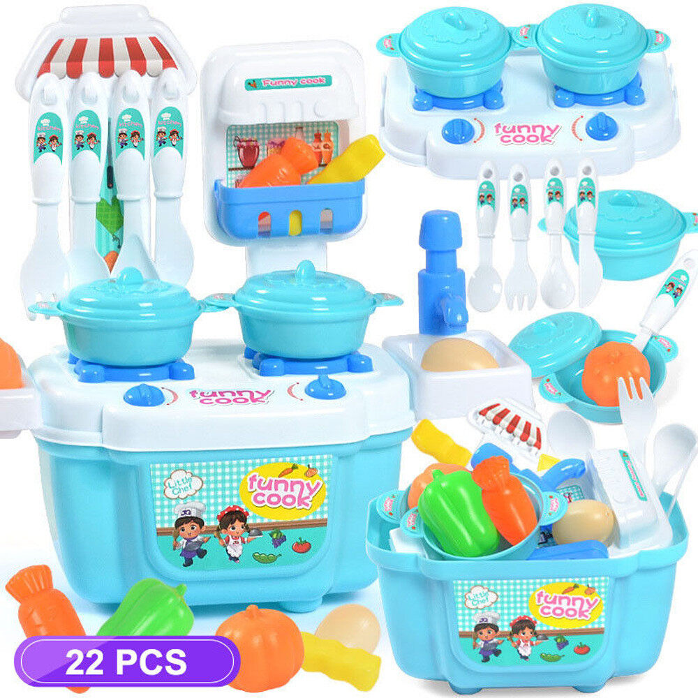 tuscom 1 set children girl toy role play mini simulation kitchenware tableware cookware