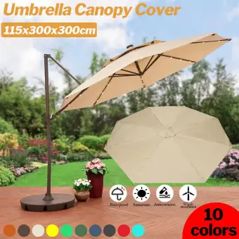 115 300 300cm Outdoor Garden Parasol Canopy Cover Yard Patio Garden Parasol Canopy Cover Yard Patio