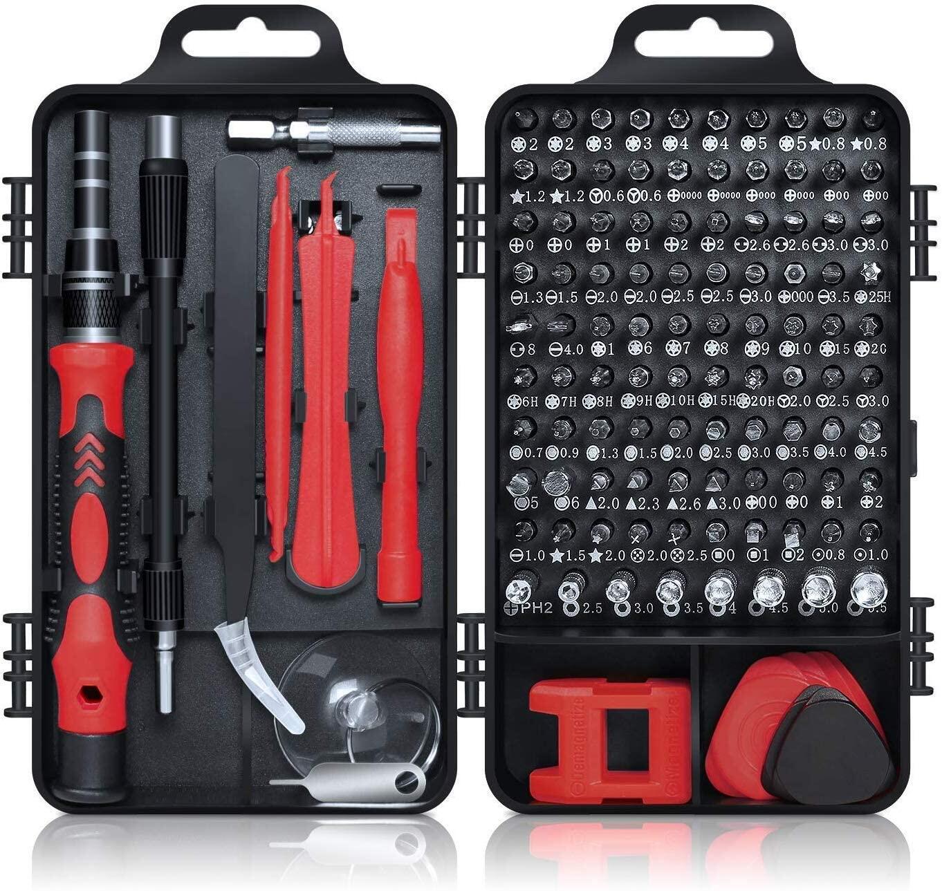 KIPRUN Screwdriver Set,115 in 1 Computer Repair Kit Electronic Tool kit Mini Precision Screwdriver Set with Case for Phone,Laptop,Jewelers