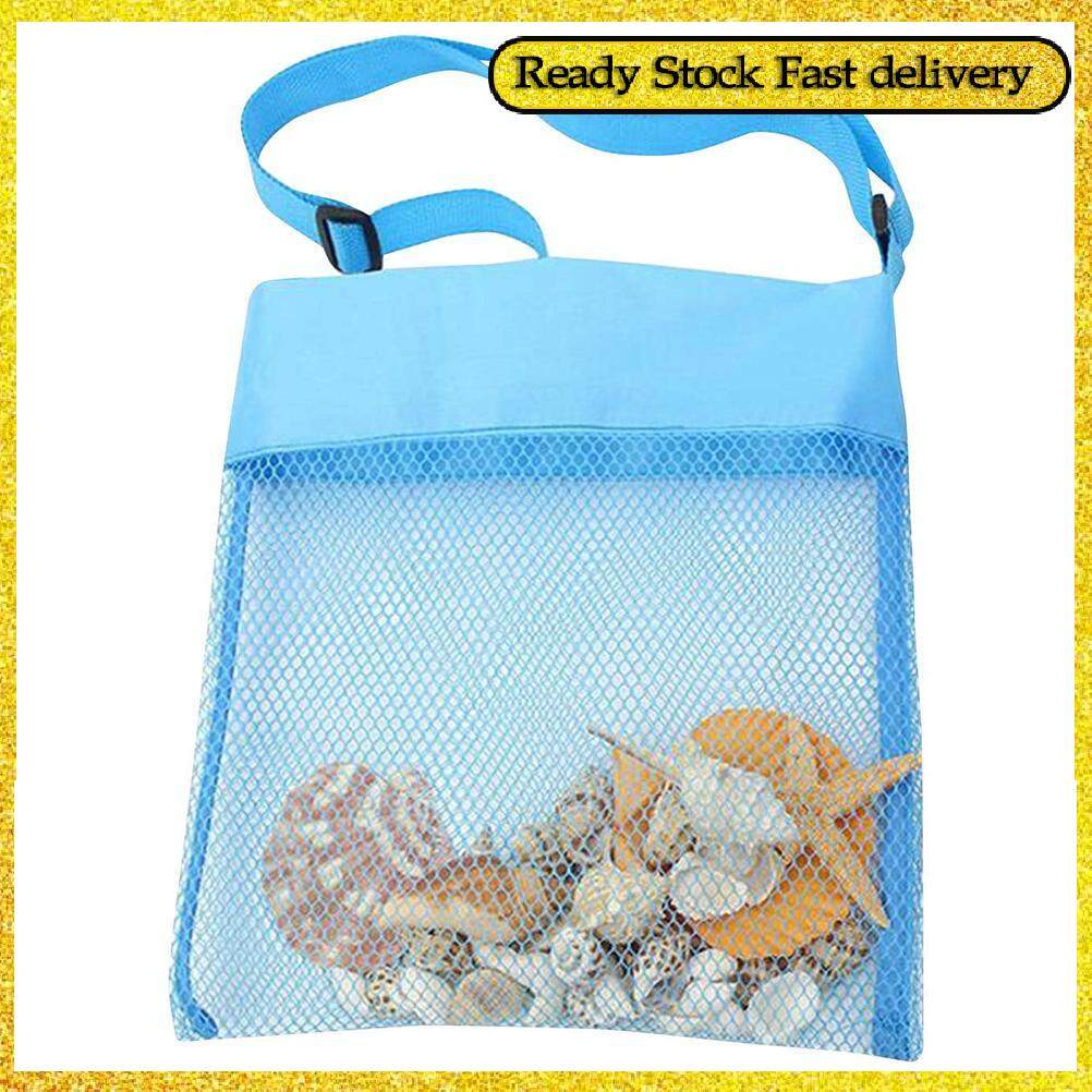 Colorful Mesh Beach Bags for Kids Portable Sand Away Beach Treasures