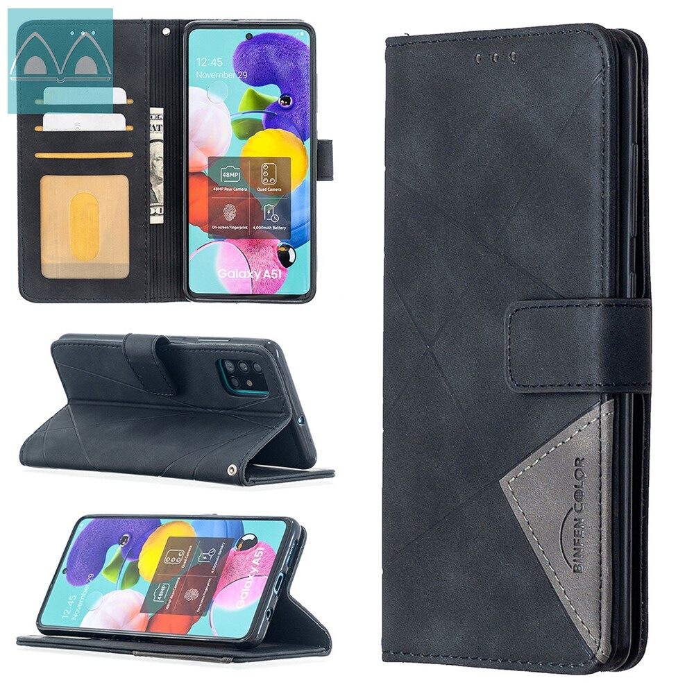 Case For Samsung Galaxy A01/A10/A11/M10/M11/A20/A21S/A30/A30S/A31/A50/A50S/A51/A70/A71/A81/A91/Note 10 Lite/S10 Lite Luxury Mixed Colors PU Leather Flip Case with Magnetic Wallet Cover Casing