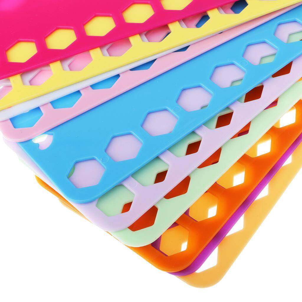 Baoblaze 10x Plastic Embroidery Thread Organizer Cross Stitch Thread Board Plate