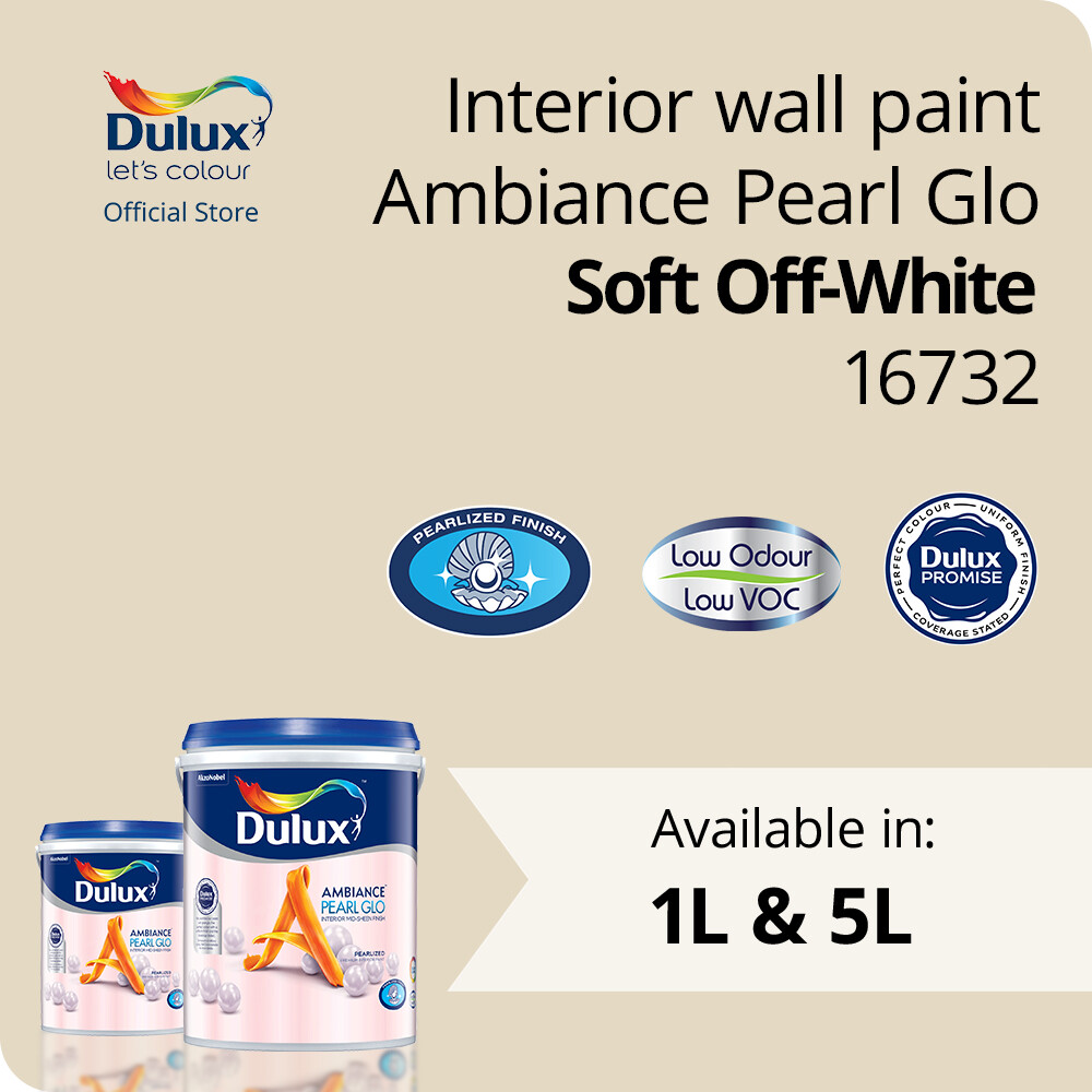 Dulux Ambiance Pearl Glo Soft Off-White (16732) (Low Odour