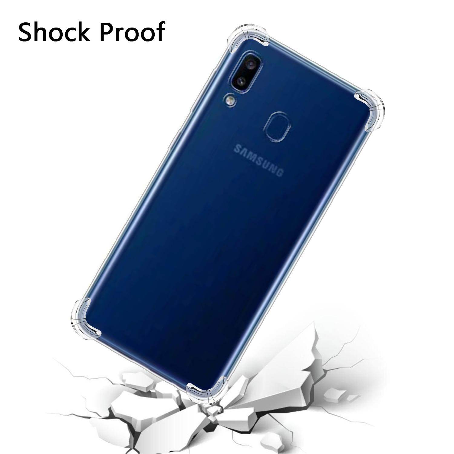 Anti Knock case for Samsung Galaxy A6S A7 2018 A10S A20E A20S A30 A40 A50 A70 A80 A90 A10 M10 shock proof clear transparent cover