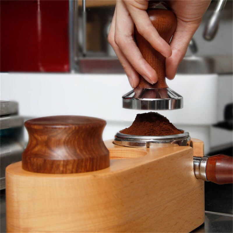 Bộ Lọc Cà Phê 51Mm Dụng Cụ Giữ Máy Pha Cà Phê Espresso Bằng Gỗ Đặc Đế Máy Pha Cà Phê Giá Đỡ Phụ Kiện Cà Phê Cho Barista