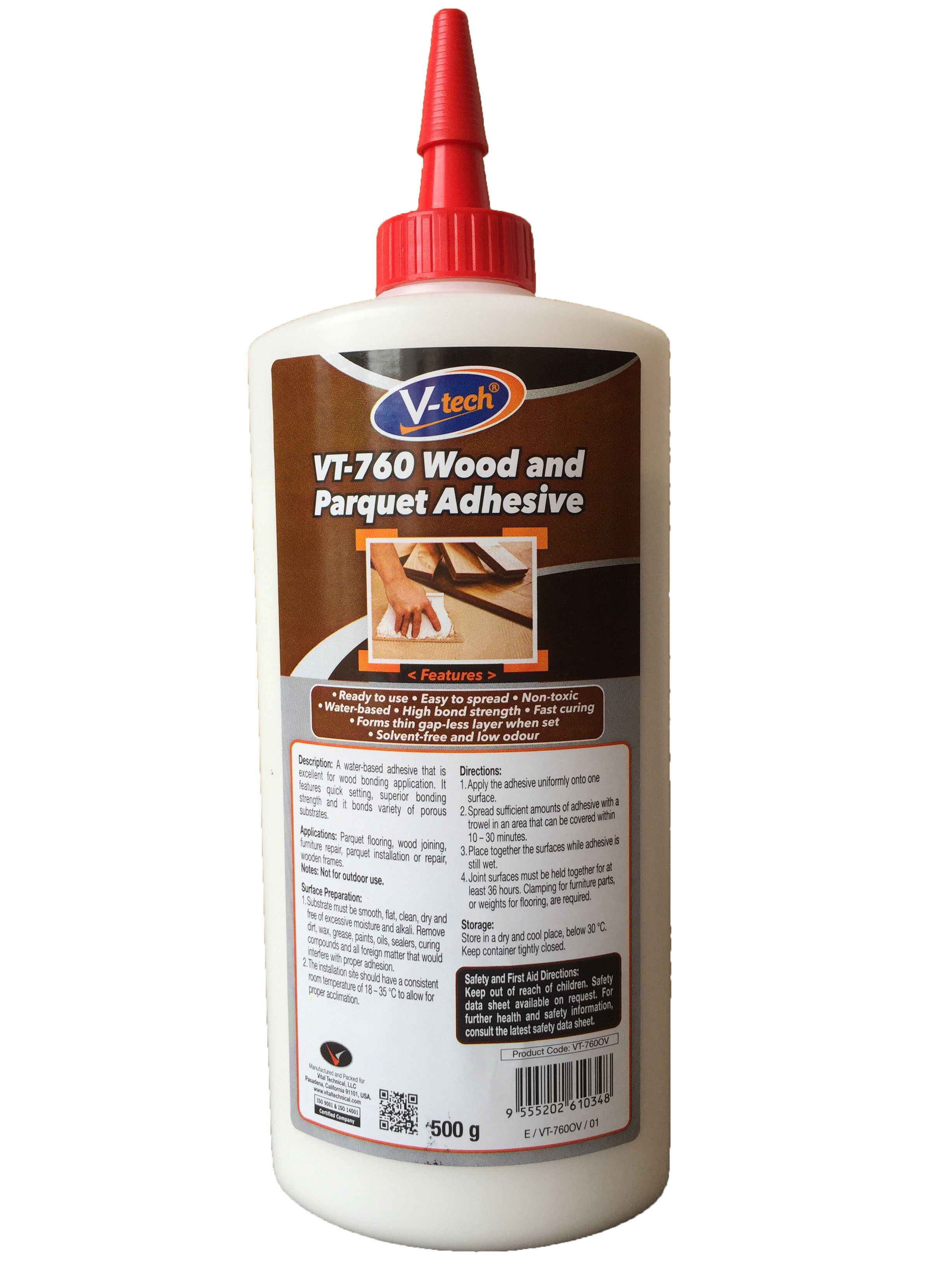V Tech Vt 760 500g Wood And Parquet Adhesive White Glue Gam Kayu Kuat Extra Super Strong Glue For Wood Glue Wallpaper Glue White Glue Lazada