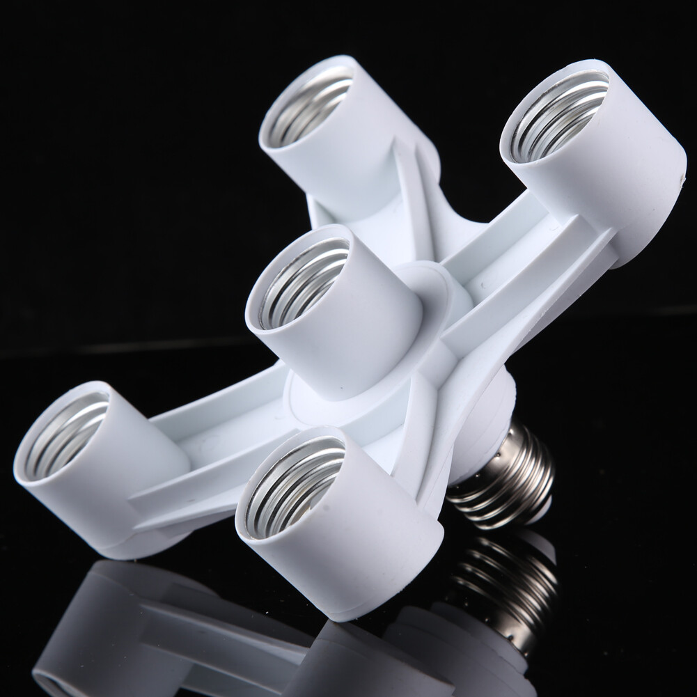 Base Socket Splitter Light Lamp Bulb Adapter Holder Enhanced brightness