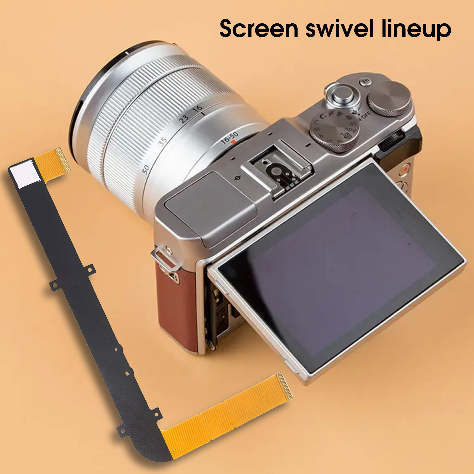 Display Screen Flex Cable Professional Rust-proof Repair Parts Camera Shaft Rotating LCD Screen Flex Cable Repair Replacement for Fuji X-A3 XA3 XA10 Camera Screen Flex