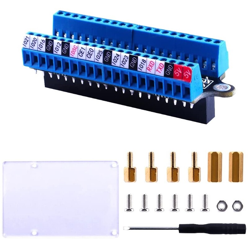 For Raspberry Pi Micro GPIO Terminal Block Breakout Board Module Expansion Board Micro Connector for Raspberry Pi 4B/3B+