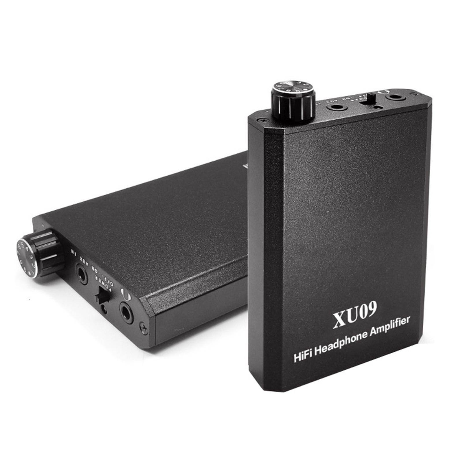 Almencla Headphone Amplifier Stereo Boost Sound Boost Portable 3.5 mm for Xu 09