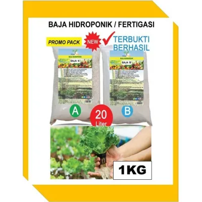 Baja AB 1KG 🌱 Untuk Fertigasi dan Hidroponik Sayur Daun 🌱 Hydroponic Nutrient Fertilizer🌱