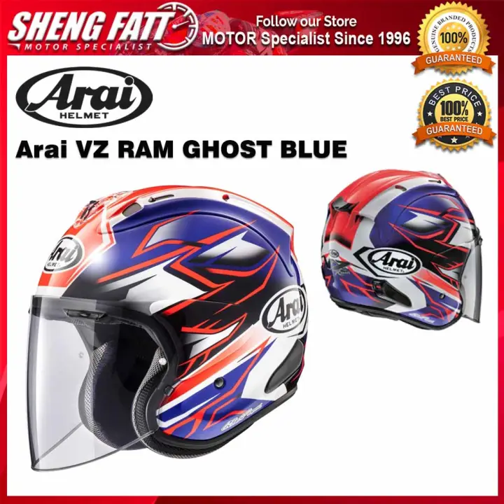 Arai Vz Ram Ghost Blue Helmet 100 Original Pre Order Lazada