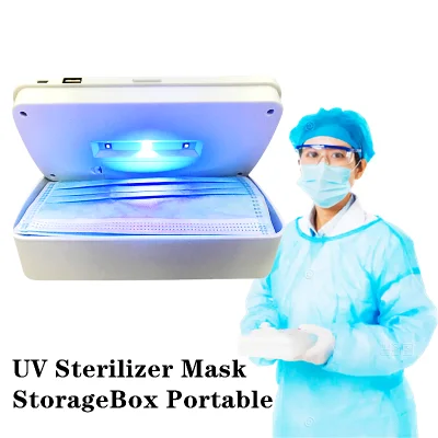 Mask Storage Box【Ready Stock】UV Sterilizer Box 口罩收纳盒 Mask UV Sanitizer Mask Storage Box with UV Light Sanitizer Box USB Charging Sterilizer Box