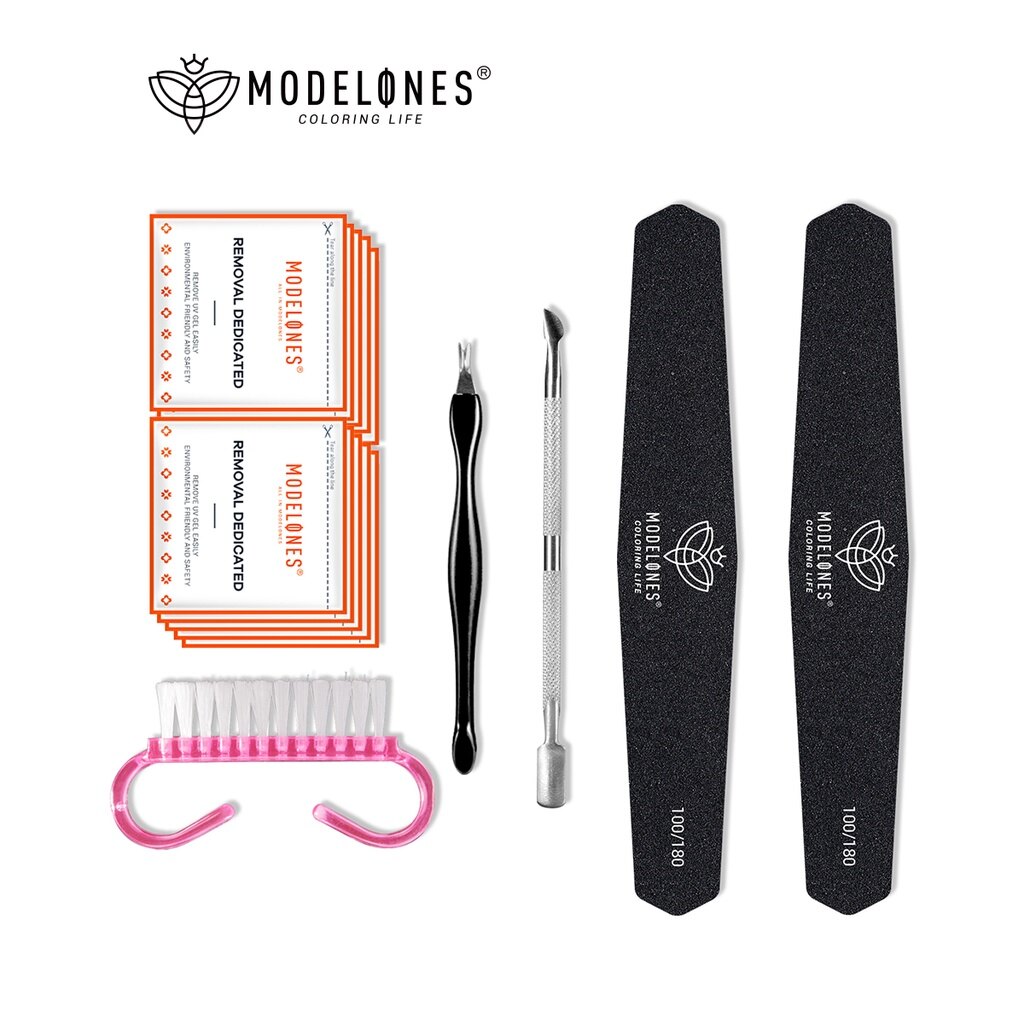 Modelones Nail Starter Tools Kit Nail Tip Quick Builder Gel Nail Extension Starter Kit 6pcs