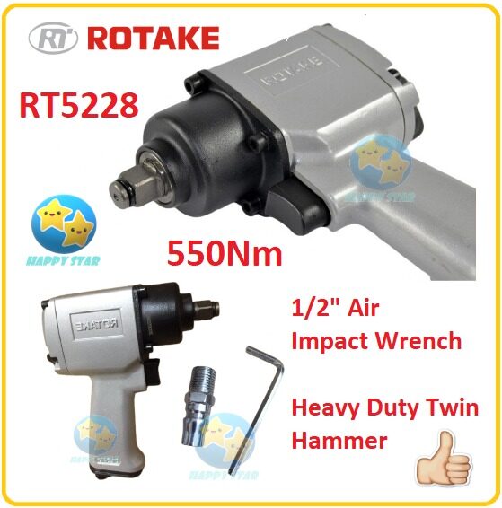 [100% ORIGINAL] RT5228 1/2'' AIR IMPACT WRENCH ROTAKE WRENCHES 500NM ...