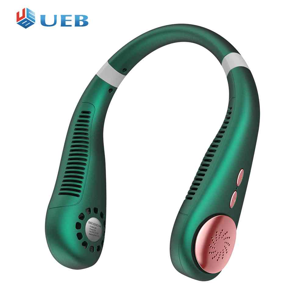Mini Electric Cooling Fans Portable Silent Night Light Rechargeable Neck Fans