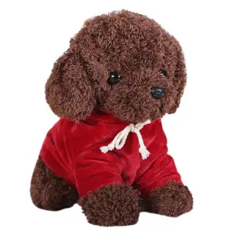 Simulasi Rambut Keriting Anjing Pudel Boneka Anak Anjing Boneka