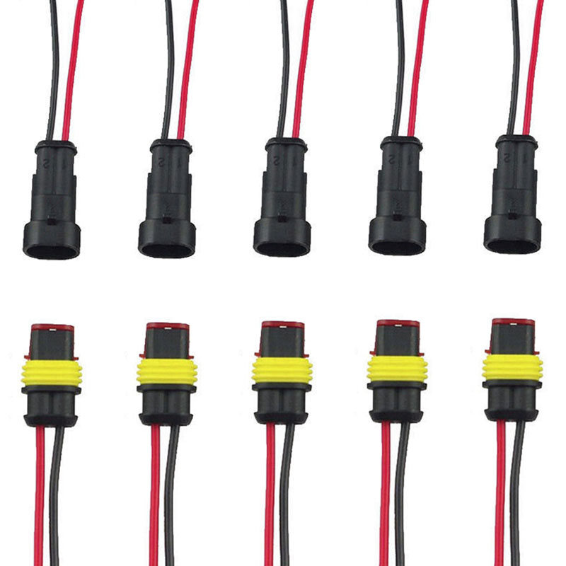 Bộ Dây Cắm Phích Cắm Đầu Nối Điện Chống Nước Tự Động Cho Xe Hơi 5X2 Chốt, Mới