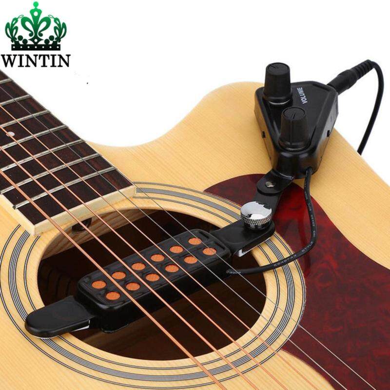 Wintin 12-hole Acoustic Guitar Sound Hole Pickup Magnetic Transducer With Tone Volume Controller 3M Cable Guitarra Accessories Malaysia