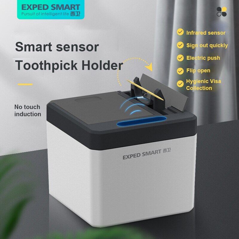 HKStorage Hộp Đựng Tăm Tự Động Hộp Đựng Tăm Điện Cảm Biến Thông Minh Hộp Đựng Răng Gia Dụng Hộp Đựng Đồ Gia Dụng
