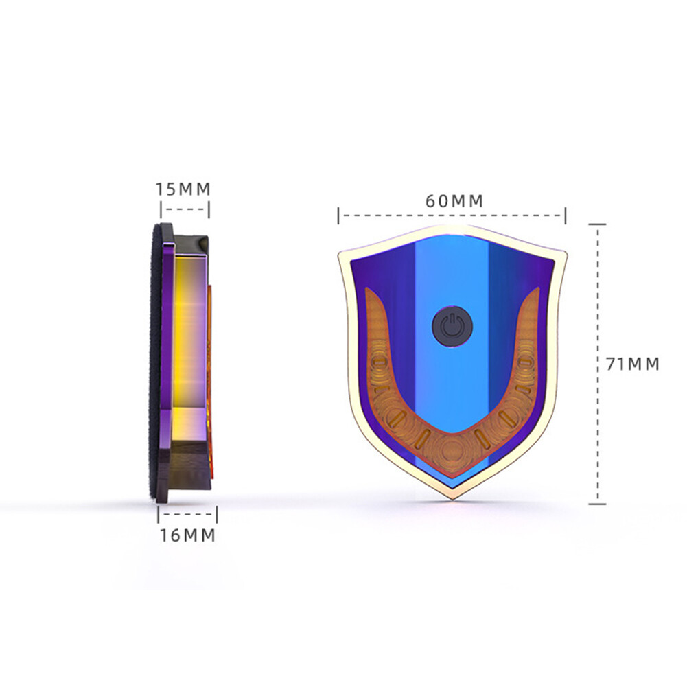 Janedream bền USB Mũ bảo hiểm xe máy ánh sáng cảnh báo lái xe LED an toàn đèn