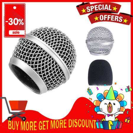 ตะแกรงไมโครโฟนกระจกเปลี่ยนสำหรับ SHUR E SM58 SM58LC SM58SK SM58S