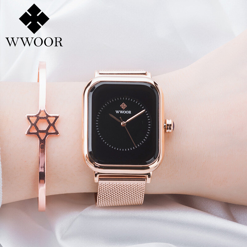 WWOOR Women Watch Waterproof Newest Original Fashion Casual Watches For Women With Free Box - 8873W