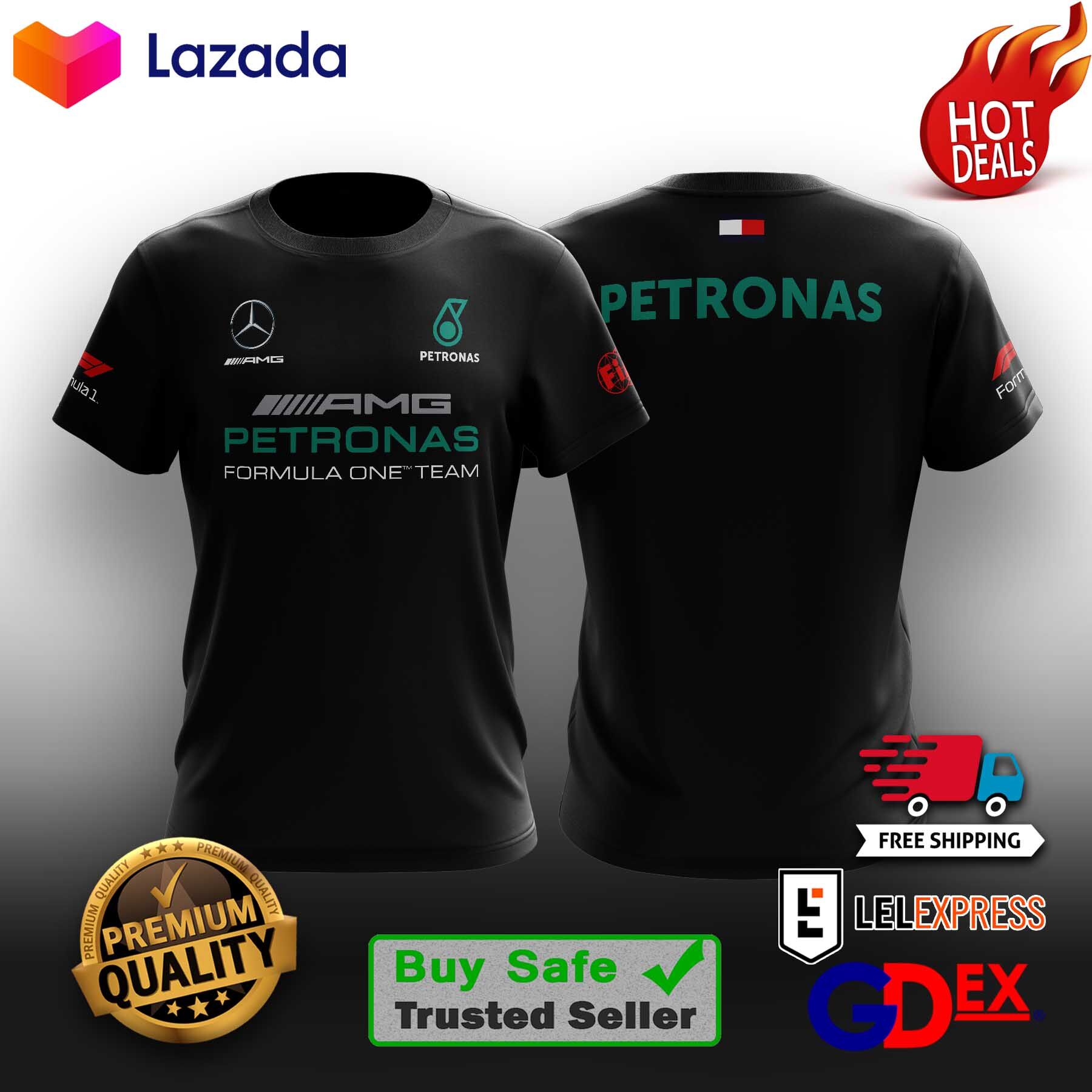 New Arrival Mercedes Amg Petronas Formula One Team T Shirt Fans Edition Lazada