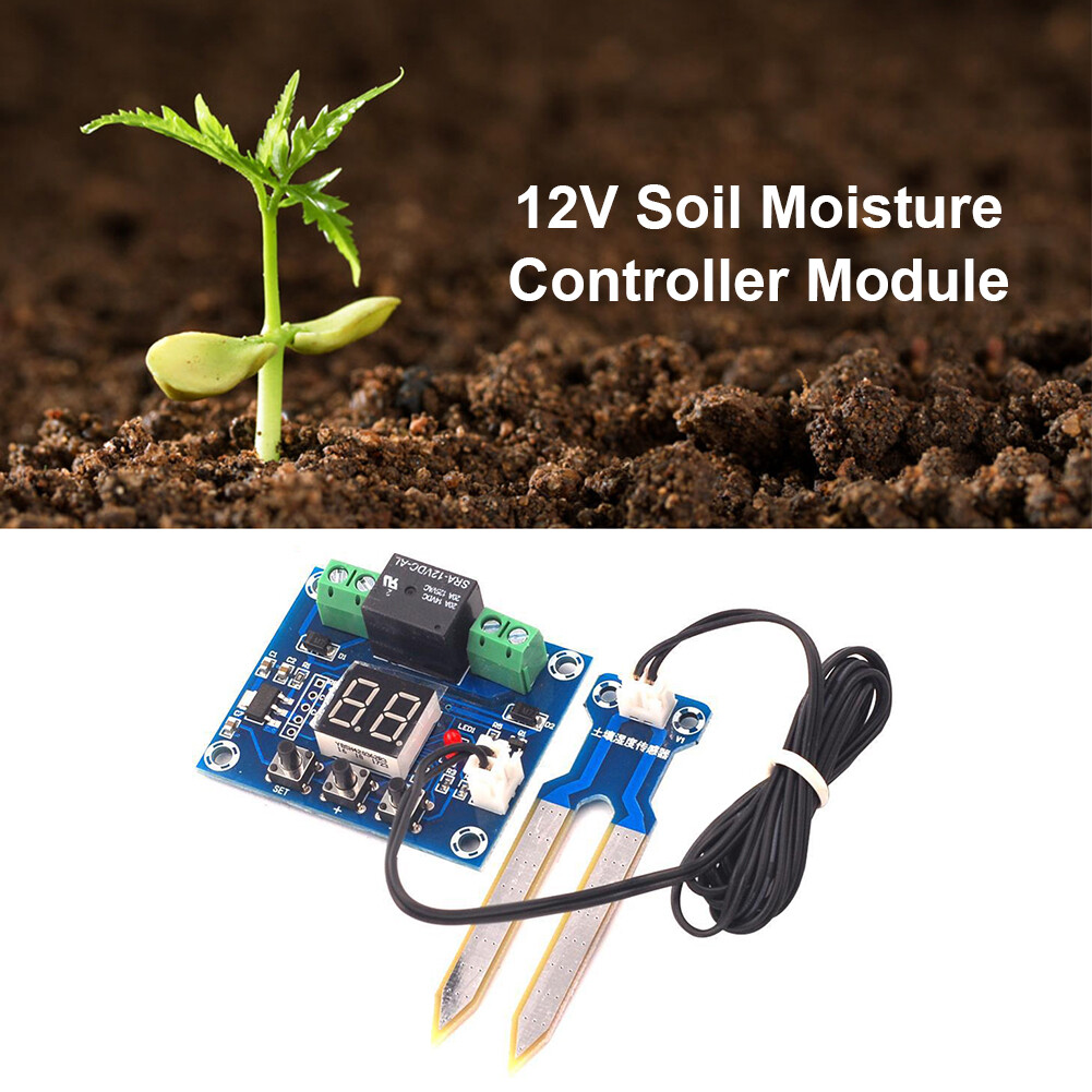 XH-M214 12V Digital Soil Humidity Sensor Controller Professional Irrigation Automatic Water