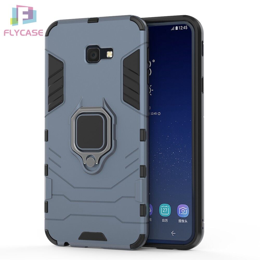 For Samsung Galaxy J4/J6/J4 J6 Plus Prime 2018 /A7 A8 A8 Plus A9 2018 Armor Case With Stand Magnetic Ring Holder Bracket Shockproof Back Cover