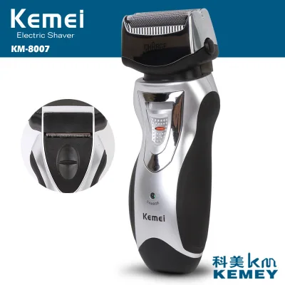 Kemei KM-8007 Rechargeable Electric Dual Blade Reciprocating Shaver Trimmer