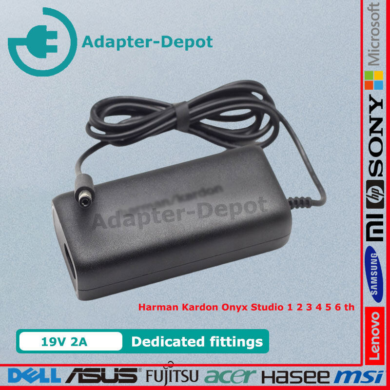 Original dt19v-2c-dc for harman kardon onyx studio 1 2 3 4 5 6th generation ac adapter power supply 19v 2a 5.5mm generic with nsa40ed-190200