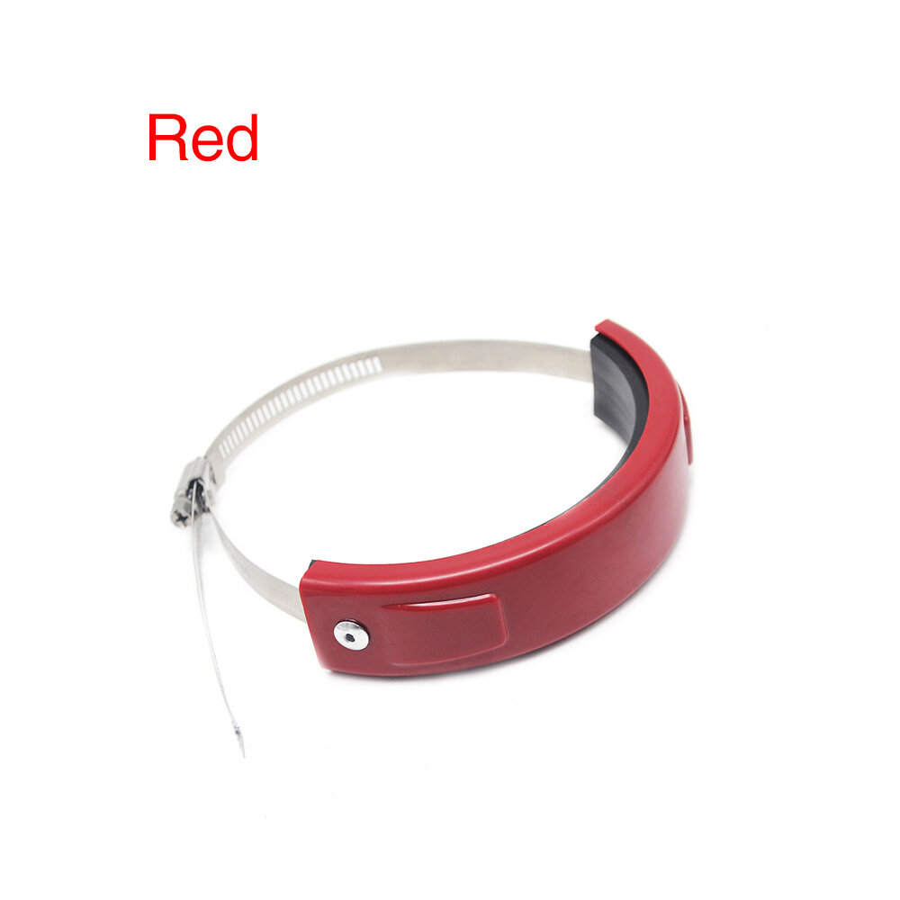 ZSDTRP Round Oval Exhaust Protector Can Cover For 100-140mm Motorcycle Exhaust Stainless Steel Clamp