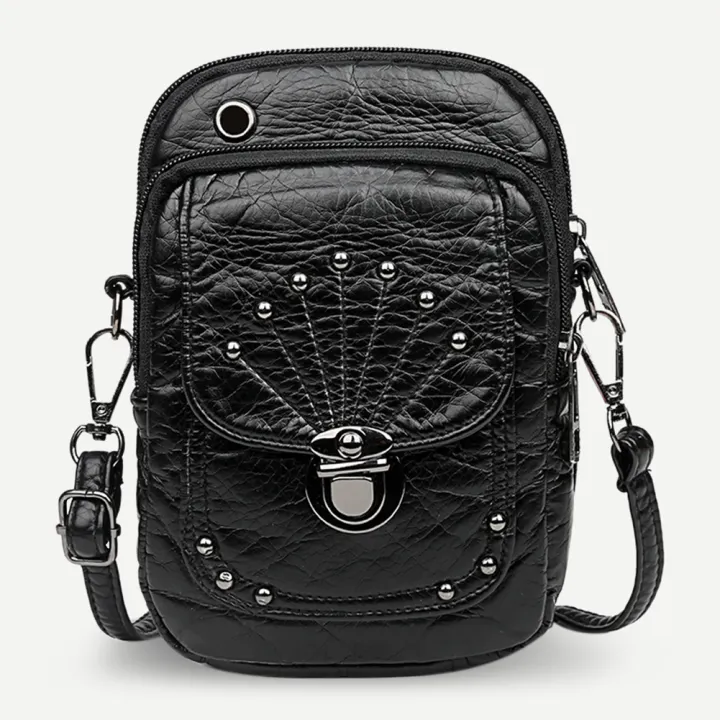 rivet shoulder bag