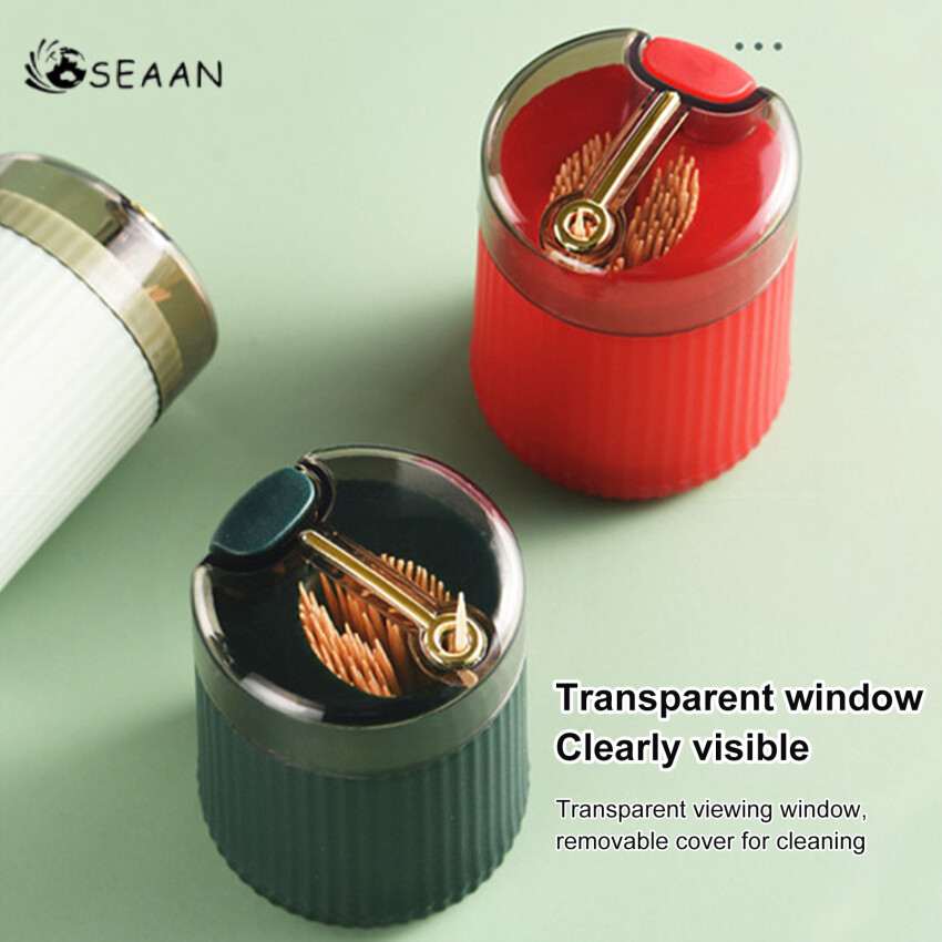 Modern Simple Pop-Up Toothpick Box Creative Press Type Automatic Pop-Up Toothpick Can Household Convenient Toothpick Boxes