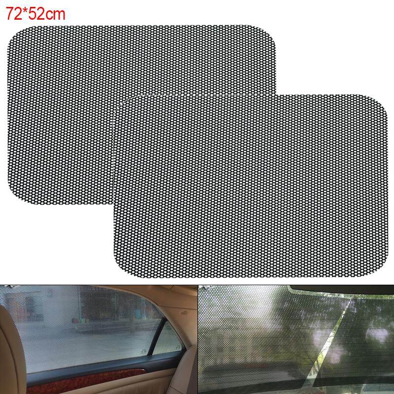 One Pair Large Size 72cm x 52cm PVC Universally Car Curtain Windshield Sun Shade UV Protection Side Window Film Sticker