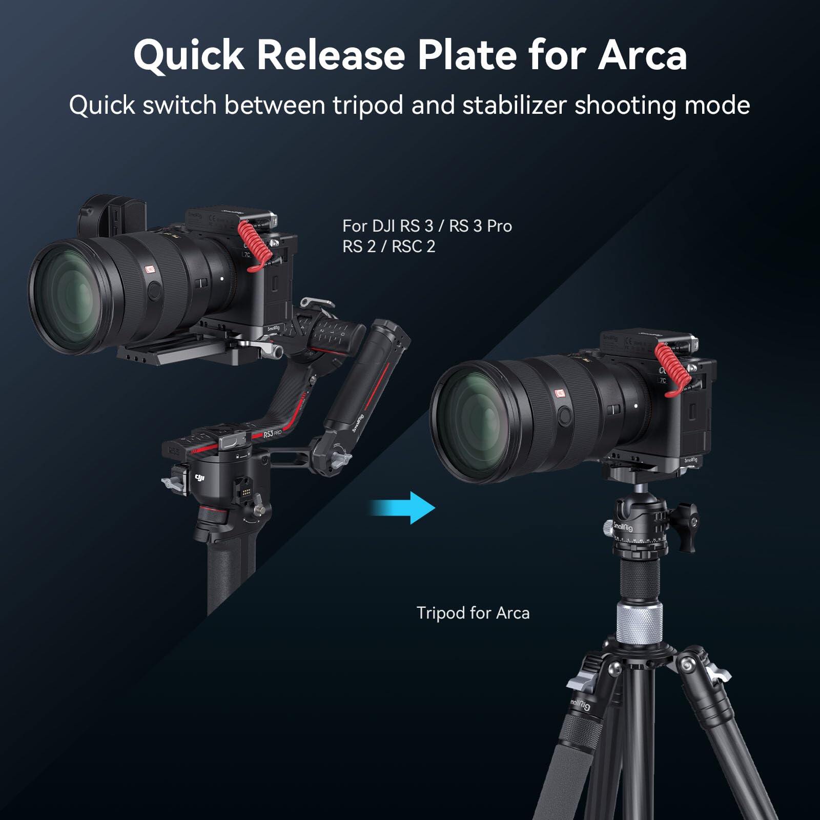 SmallRig Bottom Mount Plate Đáy gắn tấm cho Sony A7C II/ A7CR 4438 (đen)/4439 (Bạc)