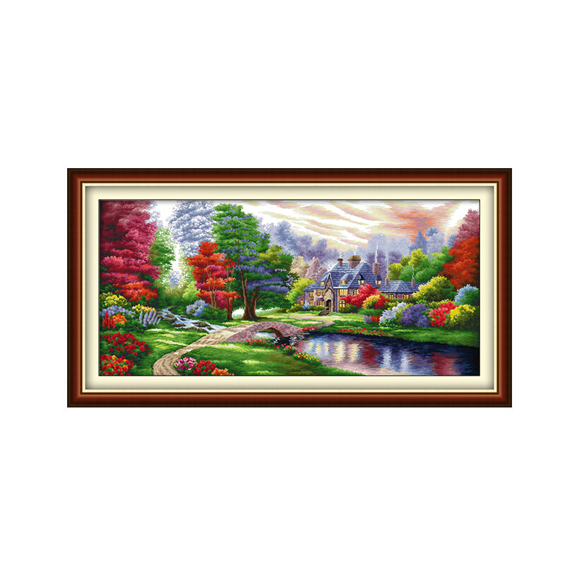 The Ambilight Cross Stitch Kits Embroidery Pattern Needlework Sets Beginners Printed Fabric 11CT 14CT DIY Hand Embroidery Patterns Kit for Wall Décor Handicrafts