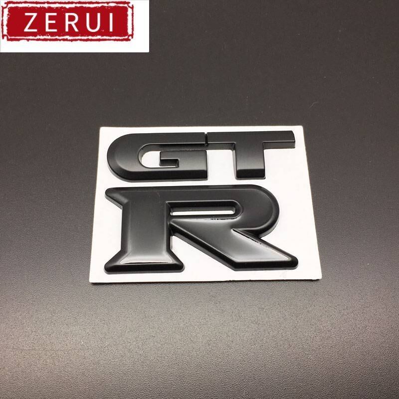 Zr for 1pcs 3d metal gtr sticker car rear trunk body emblem sticker for nissan qashqai decor accessories