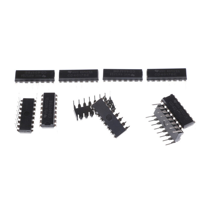 [shangtanpu] 10PCS CD4017BE 4017 CD4017 Decade Counter Divider IC