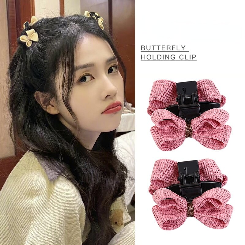 New cute small double-sided bow hairpin