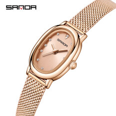 SANDA Đồng hồ kim cương đơn giản thời trang công sở cao cấp cho nữ Đồng hồ thạch anh SDMS1119-3