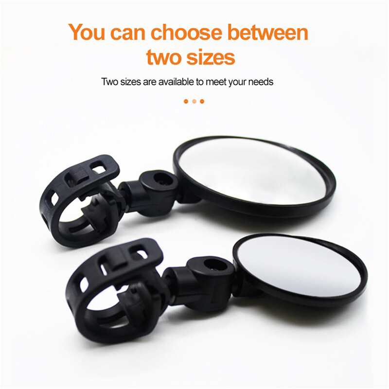 1pc Universal Bicycle Rearview Mirror Rotatable and Adjustable Rearview Mirror Suitable for Road and Mountain Bikes Wide-angle Bicycle Accessories